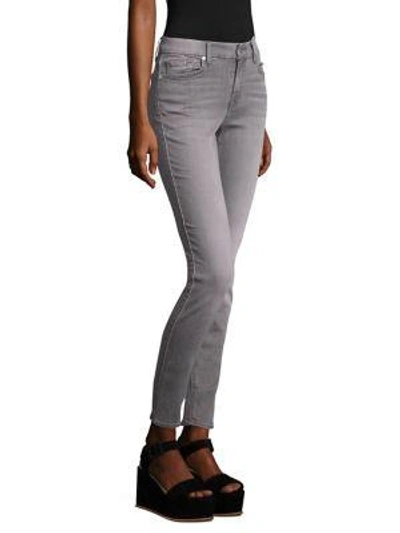 Shop 7 For All Mankind B(air) Ankle Skinny Jeans In Bair Chrysler Grey