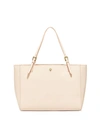 Tory Burch York Saffiano Leather Tote Bag, Light Oak In Black