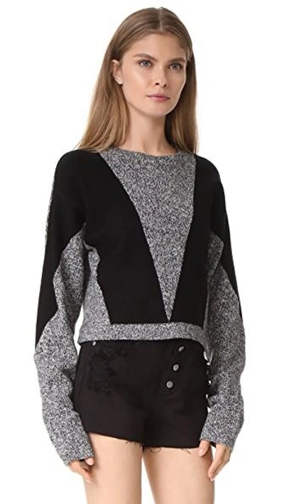 Shop Public School Sana Sweater In Grey Melange