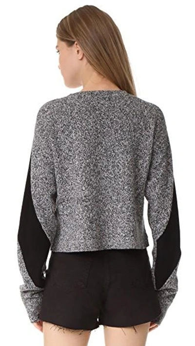 Public School Sana Long-sleeve Pullover Sweater, Gray In Grey Melange ...