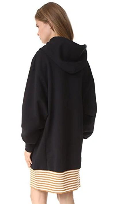 Shop Public School Aza Zita Hoodie Dress In Black