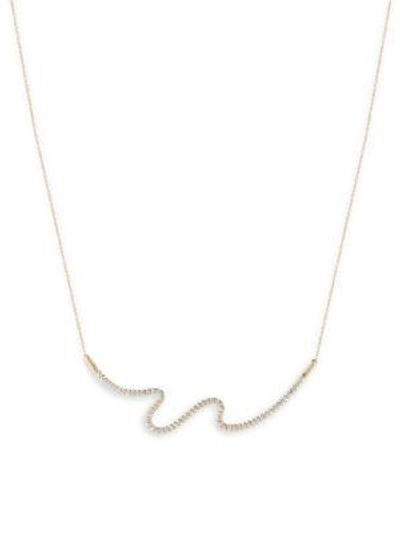 Shop Carelle Brushstroke Diamond & 18k Yellow Gold N° 62 Necklace