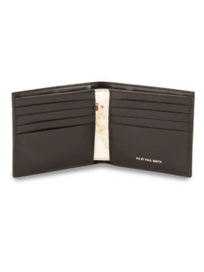 Shop Paul Smith Bi-fold Leather Wallet In Brown