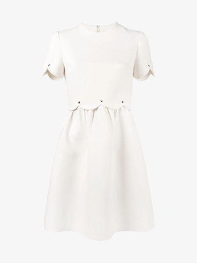 Shop Valentino Scalloped Bambolina Dress