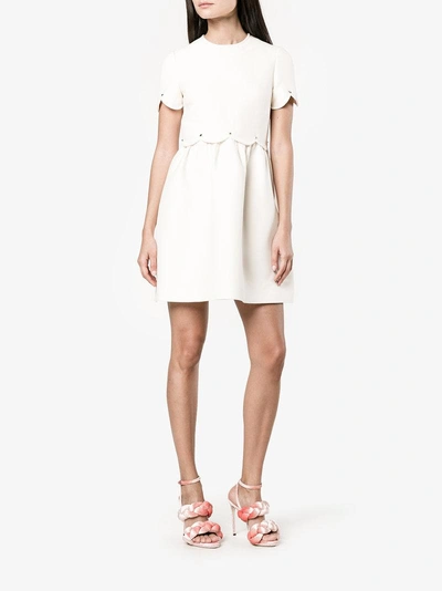 Shop Valentino Scalloped Bambolina Dress