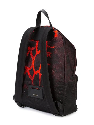 Shop Givenchy - Snakeskin Print Backpack