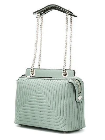 Shop Fendi Dotcom Click Shoulder Bag - Blue