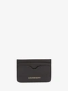 Alexander Mcqueen Black Leather Card Holder