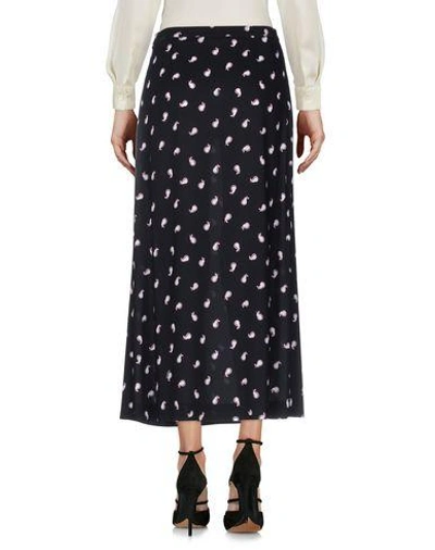 Shop Miu Miu 3/4 Length Skirt In Black