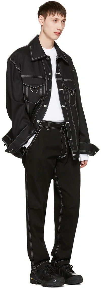 Shop Ambush Black Oversized Denim Jacket