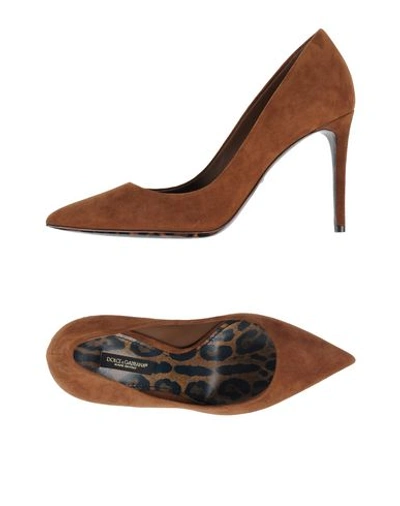 Shop Dolce & Gabbana Pumps In Brown