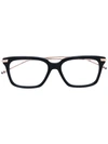 THOM BROWNE square frame glasses,METAL100%