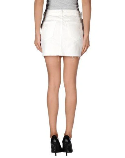 Shop Mother Denim Skirt In White