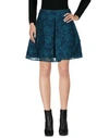 Pinko Mini Skirts In Deep Jade