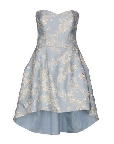 Shop Francesca Piccini Short Dress In Sky Blue