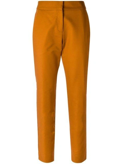 Shop Andrea Marques Slim Fit Pants In Orange