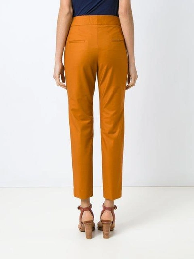 Shop Andrea Marques Slim Fit Pants In Orange