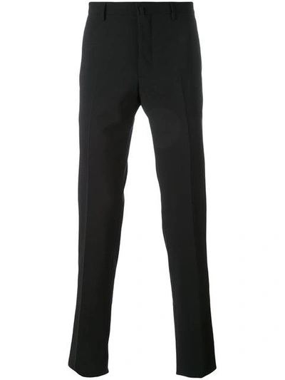 Shop Aiezen Straight-leg Trousers In Black