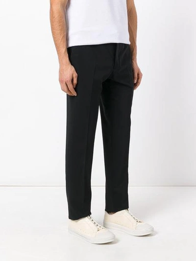 Shop Aiezen Straight-leg Trousers In Black