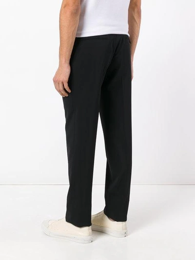 Shop Aiezen Straight-leg Trousers In Black