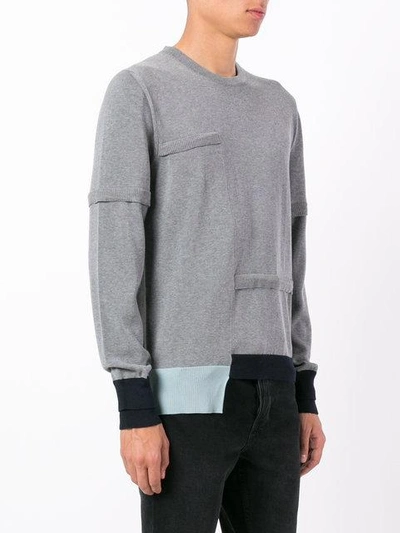 Shop Oamc Contrast Cuff Sweater