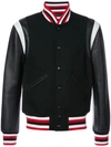 GIVENCHY striped trim bomber jacket,DRYCLEANONLY