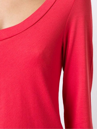 Shop Lygia & Nanny Long Sleeves Blouse In Red