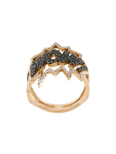 Shop Diane Kordas Wow! Diamond Ring In Metallic