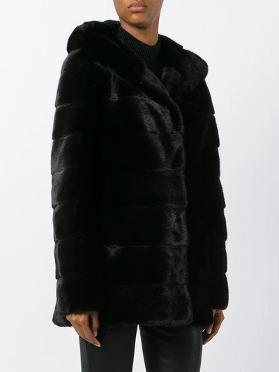 Shop Liska Valencia Coat In Black