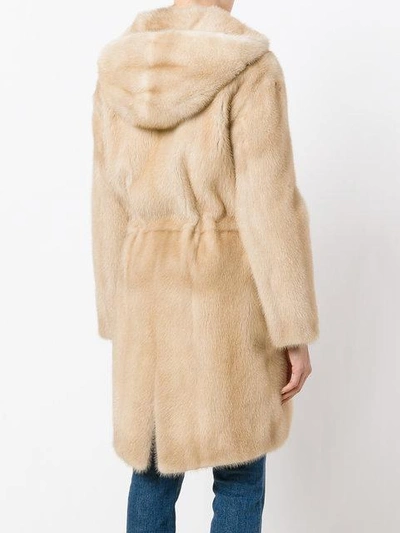 Shop Liska Chantal Coat In Neutrals