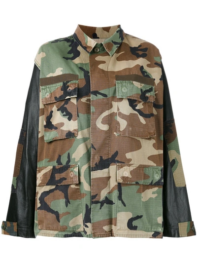Forte Couture - Camouflage Shirt Jacket  In Brown