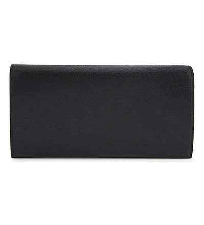 Shop Vivienne Westwood Balmoral Leather Wallet On Chain In Black