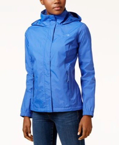 The North Face Resolve 2 Waterproof Packable Rain Jacket In Amparo Blue