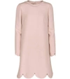 VALENTINO WOOL AND SILK LONG-SLEEVED DRESS,P00261831