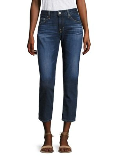Ag Ex-boyfriend Slim Roll-up Cropped Jeans In 10 Years Dynamite