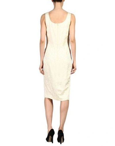 Shop Zac Posen Knee-length Dress In Ivory