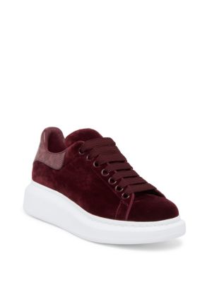 alexander mcqueen velvet sneakers