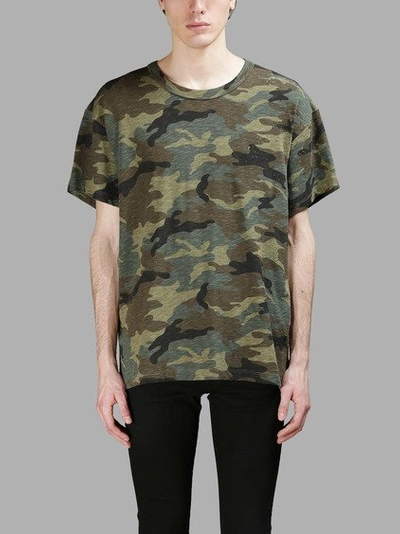 Shop Amiri Men's Green T-shirt In Camouflage
