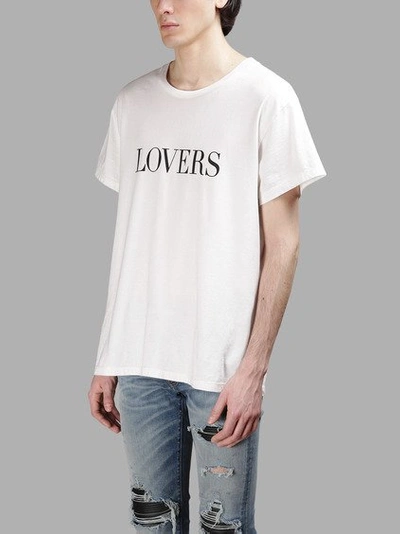 Amiri Lover Tee White Cotton T-shirt | ModeSens