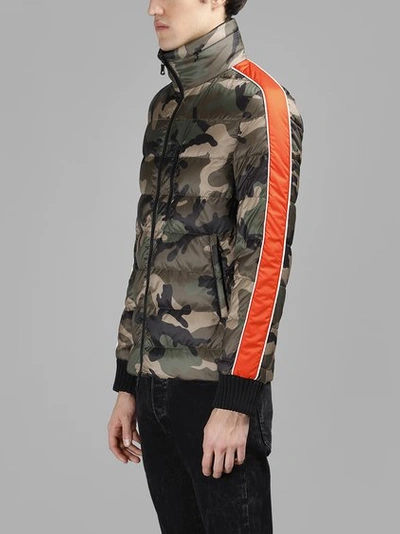 Shop Valentino Men's Camouflage Down Jacket In Militay Green Camouflage