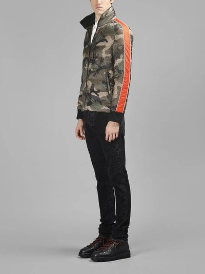 Shop Valentino Men's Camouflage Down Jacket In Militay Green Camouflage