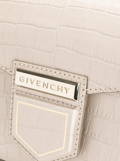 Shop Givenchy Crocodile Effect 'nobile' Shoulder Bag