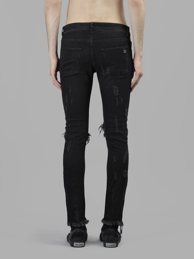 Shop Palm Angels Black Track Skinny Jeans