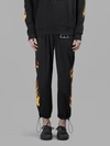 PALM ANGELS PALM ANGELS MEN'S BLACK PALMS AND FLAMES trousers