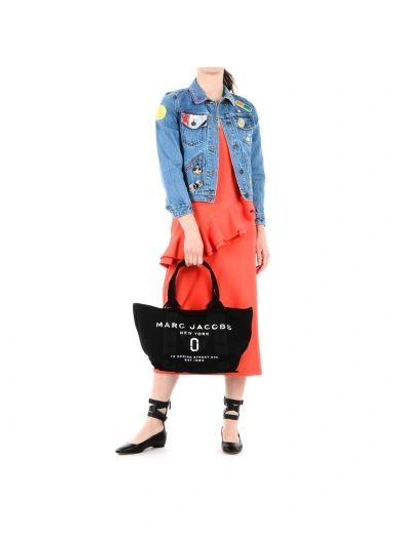 Shop Marc Jacobs Denim Bag In Black