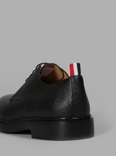 Shop Thom Browne Men's Black Derby Boot