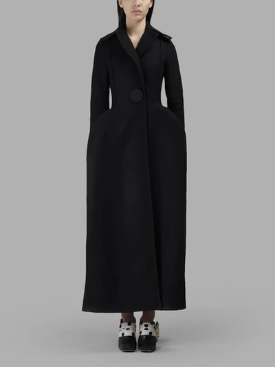 Jacquemus Women's Black Coat  Le Manteau Plat