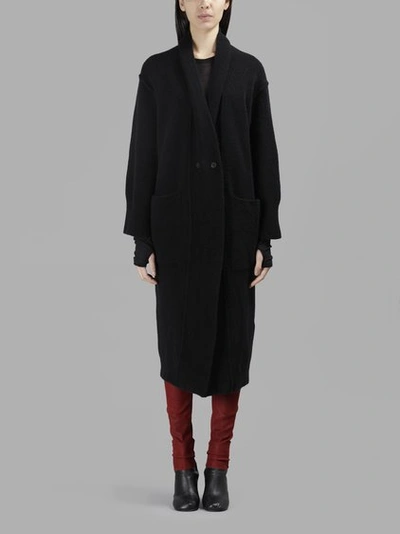 Isabel Benenato Women's Black Knitted Coat