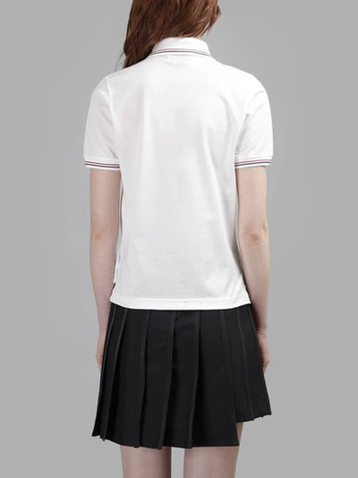 Shop Thom Browne Women's White Fine Mercerized Pique Polo T- Shirt