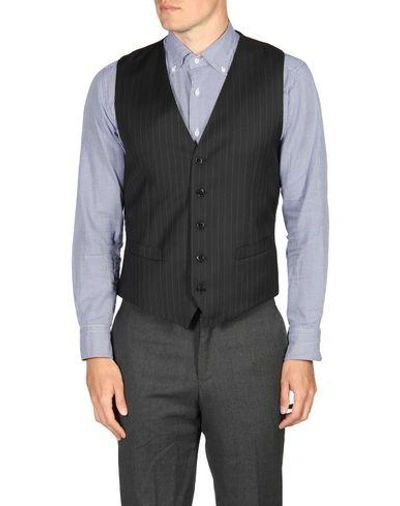 Shop Dolce & Gabbana Suit Vest In Black